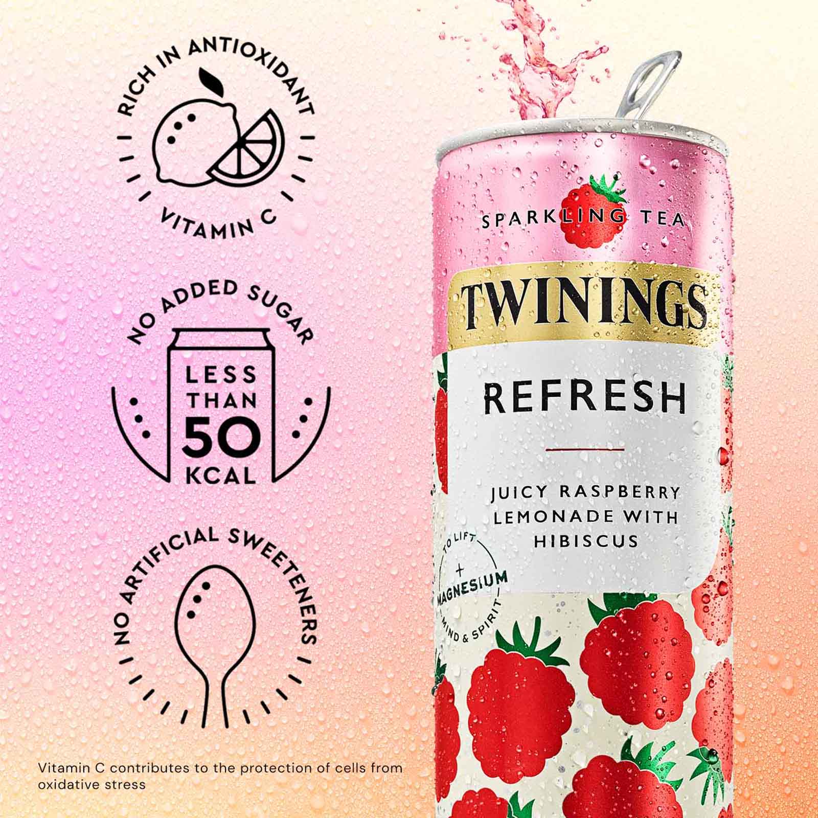 Twinings Sparkling Tea - 12 Can Selection Pack - Image 7