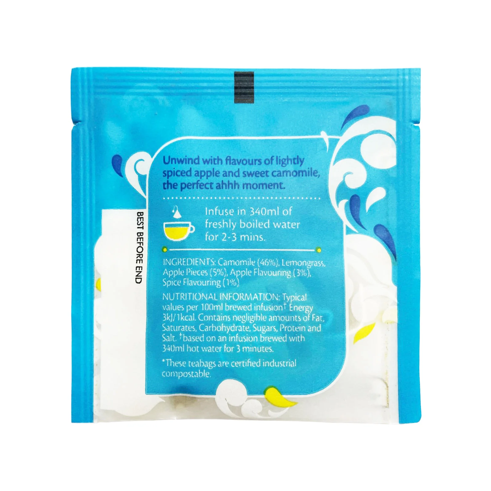 Twinings Unwind Apple & Camomile - 15 Pyramid Bags (Individual) - Image 5